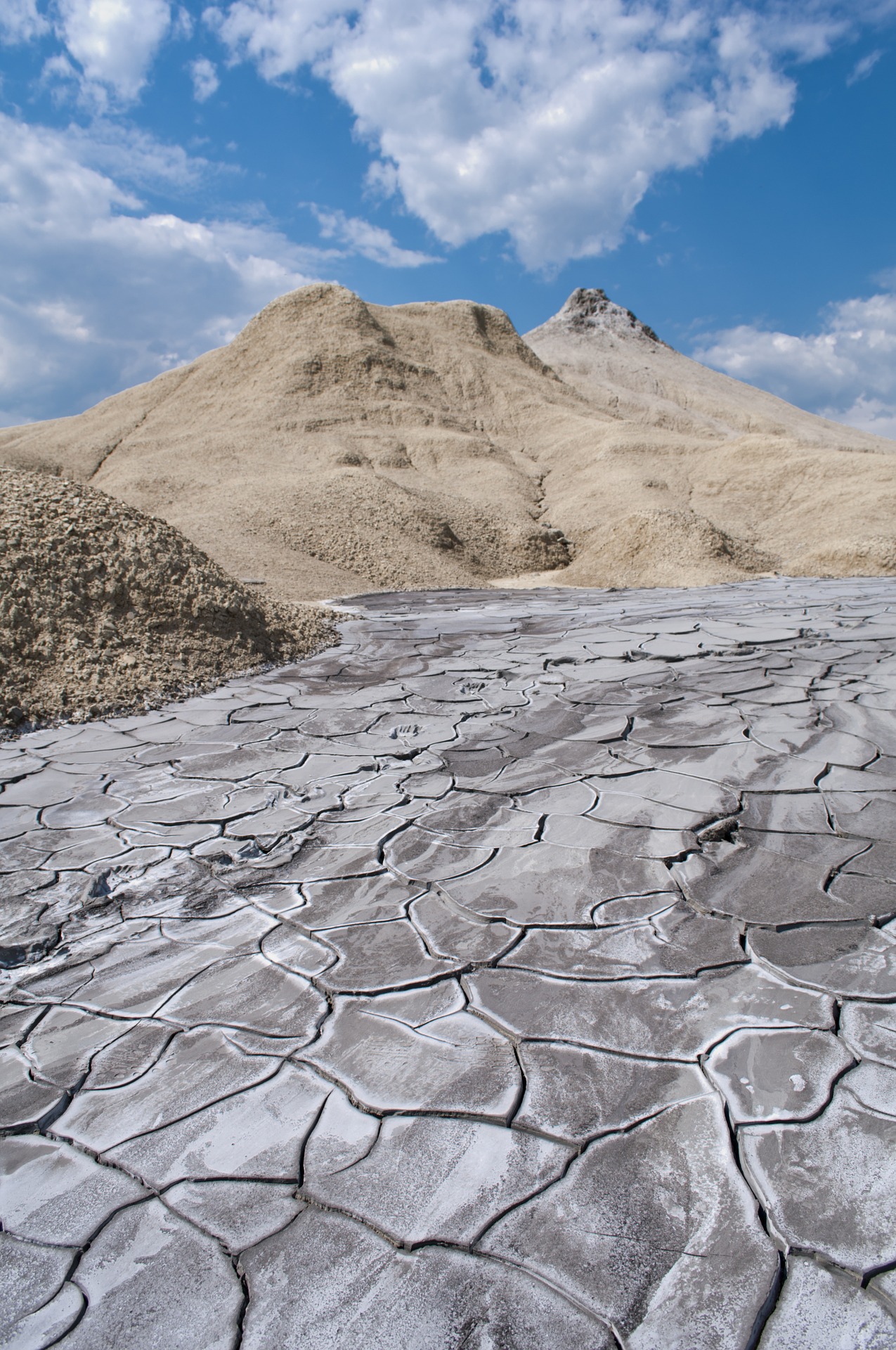 Les volcans de boue de Berca, Buzău, Roumanie,