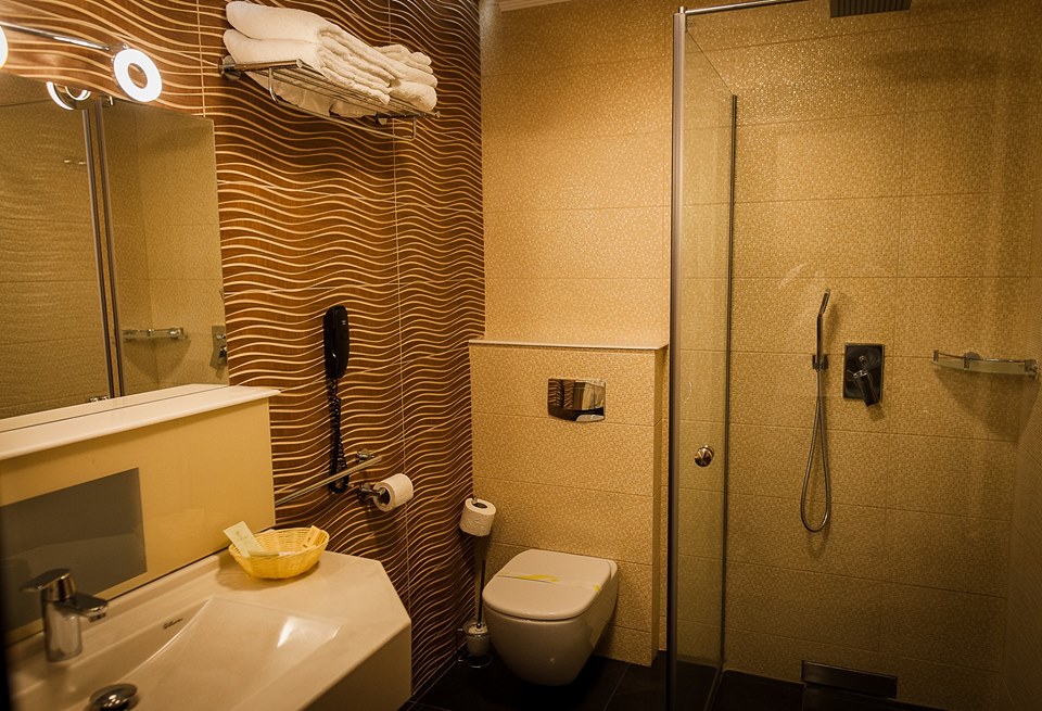 salle de bain, Hôtel President, Baile Felix, Roumanie