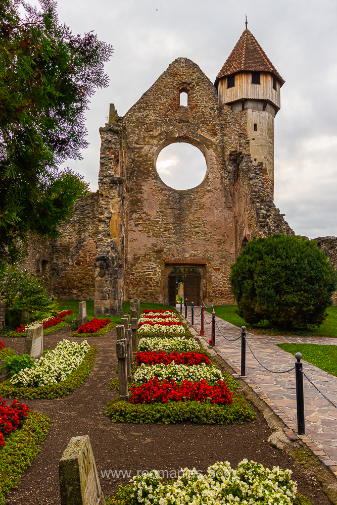 Le cimetière de l'abbaye de Cârța Roumanie