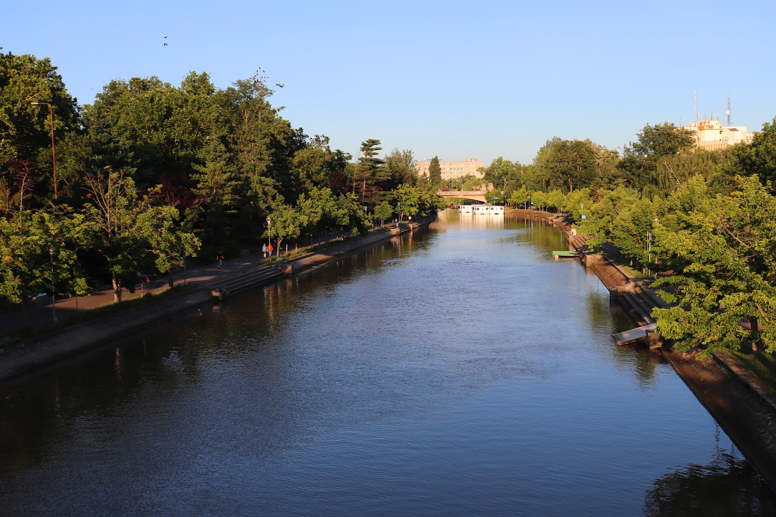 Timisoara vue sur la rivière Bega, Timisora, Roumanie