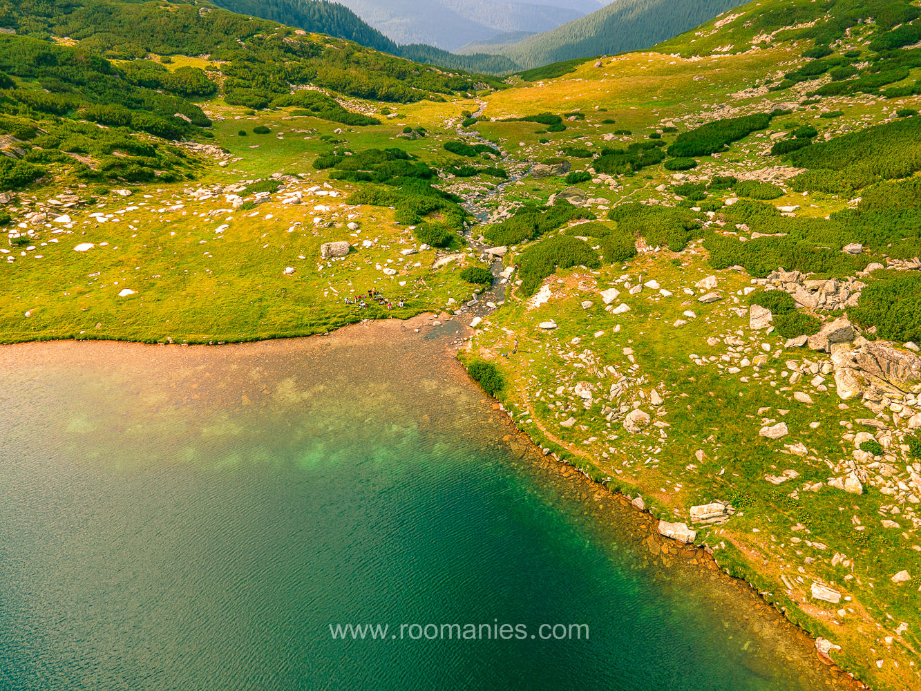 Lac Gales, à vol d'oiseau, Randonnée Parc National de Retezat, Roumanie